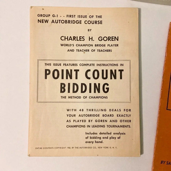 Vintage 1950 Autobridge Game Advanced Set  Charles H Goren - Picture 15 of 16